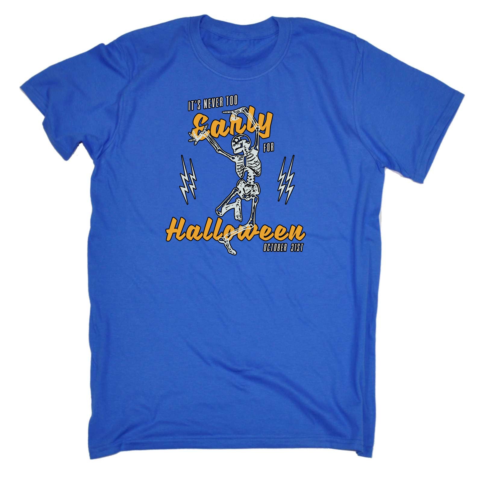 Never Too Early For Halloween - Mens Funny T-Shirt Tshirts