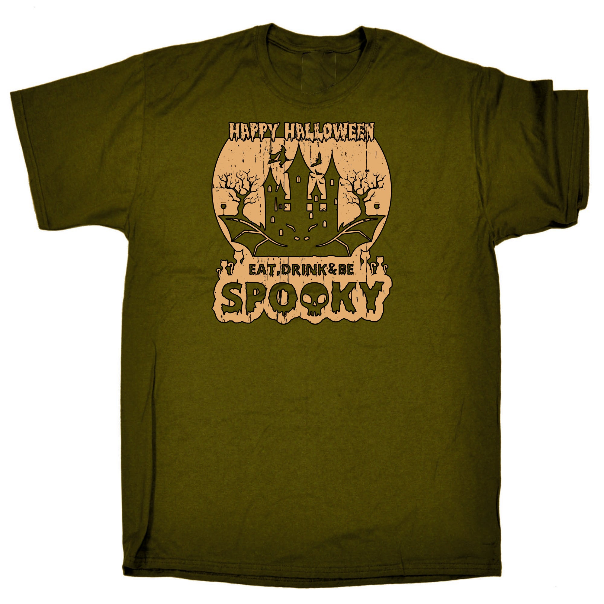 Happy Halloween Eat Dink And Be Spooky - Mens Funny T-Shirt Tshirts