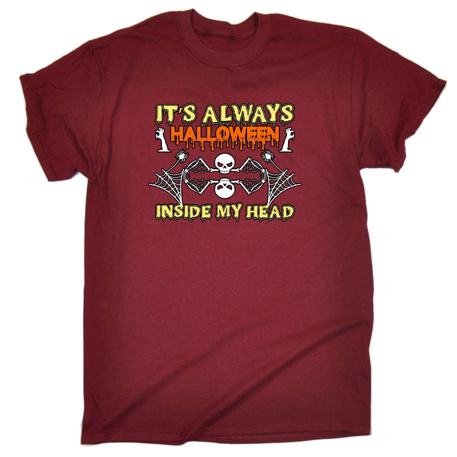 Its Always Halloween In My Head - Mens Funny T-Shirt Tshirts