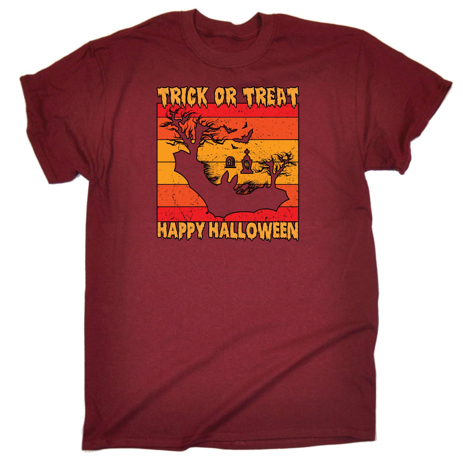 Trick Or Treat Happy Halloween - Mens Funny T-Shirt Tshirts