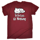 To Do List Nothing Cat Kitten Pussy Cats - Mens Funny T-Shirt Tshirts