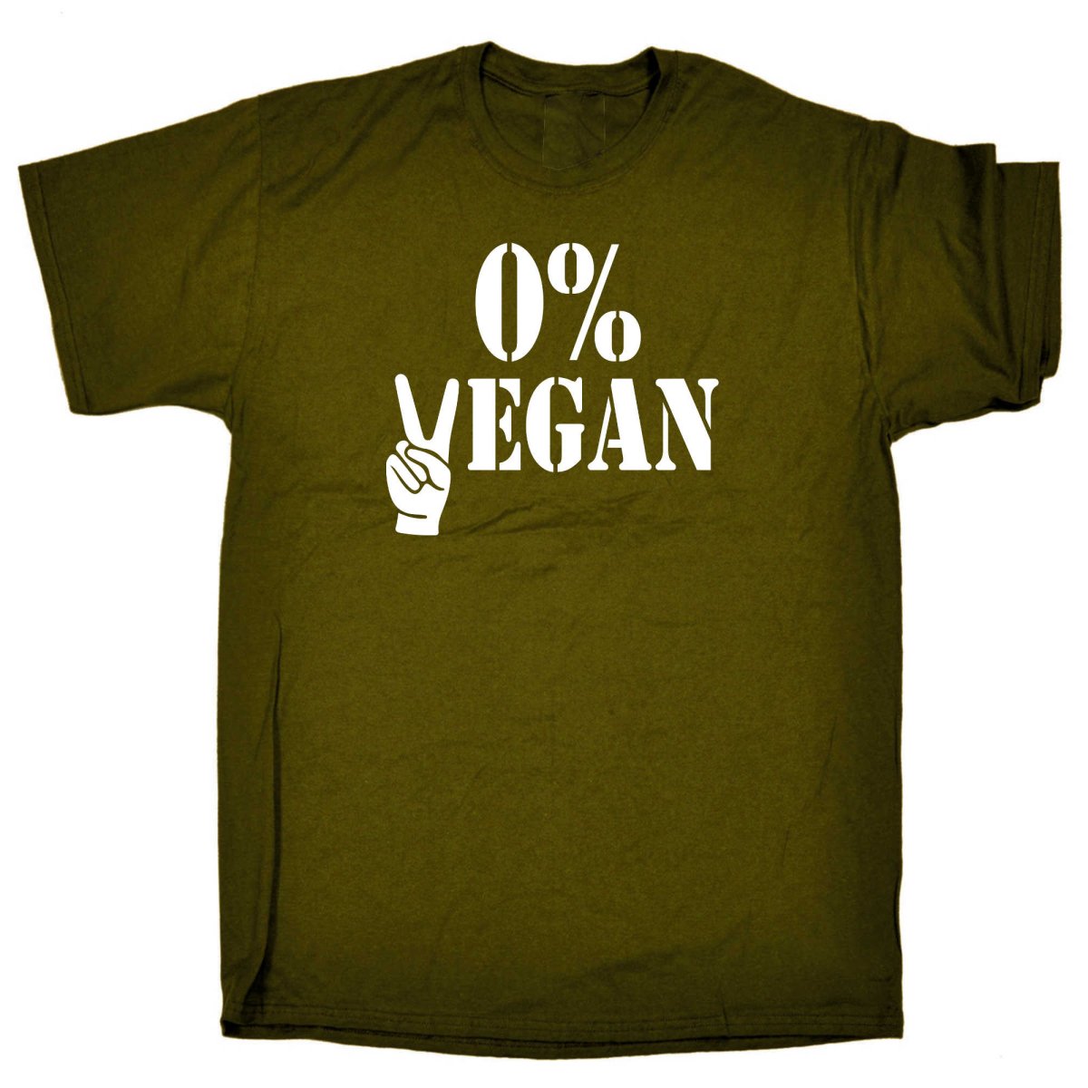 0 Percent Vegan - Mens Funny T-Shirt Tshirts - 123t Australia | Funny T-Shirts Mugs Novelty Gifts