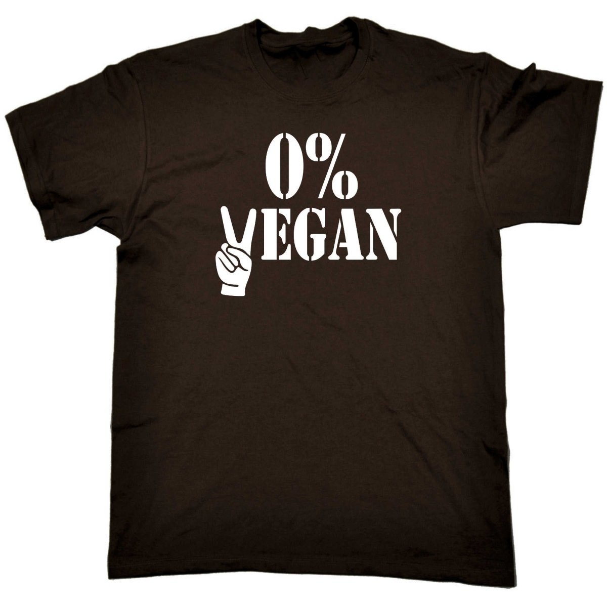 0 Percent Vegan - Mens Funny T-Shirt Tshirts - 123t Australia | Funny T-Shirts Mugs Novelty Gifts