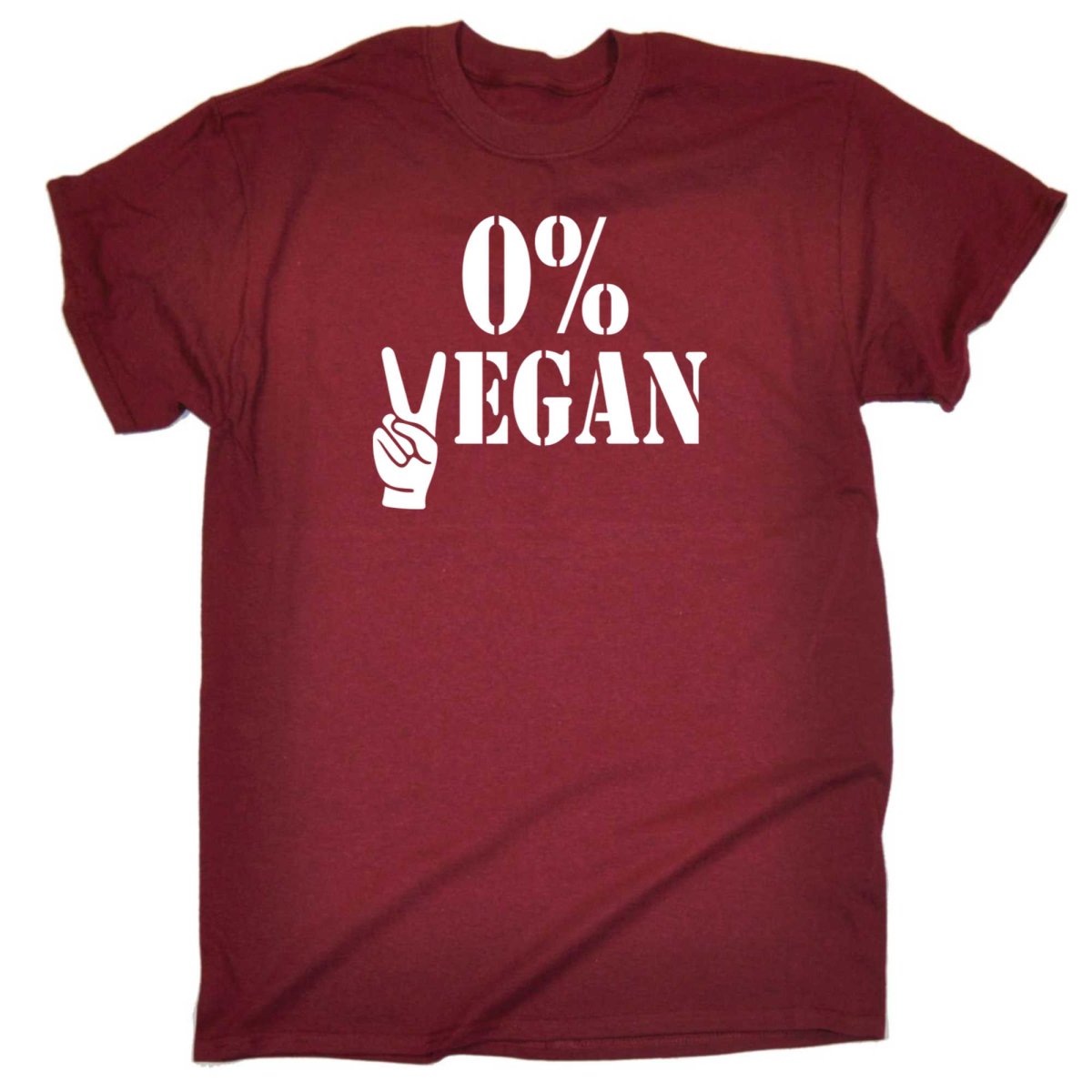 0 Percent Vegan - Mens Funny T-Shirt Tshirts - 123t Australia | Funny T-Shirts Mugs Novelty Gifts