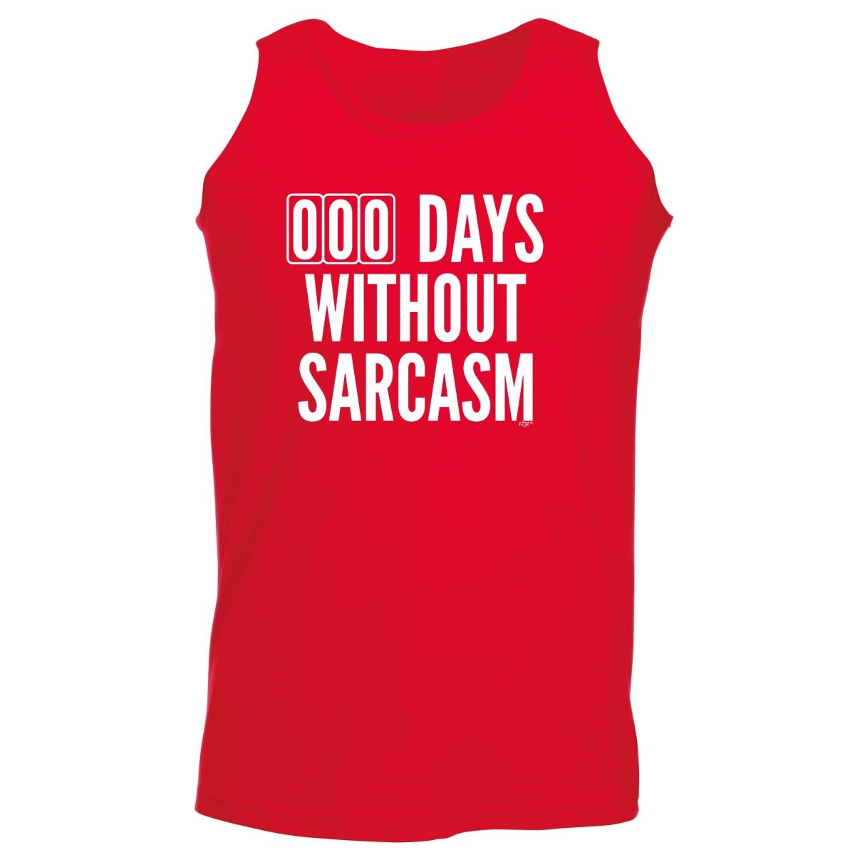 000 Days Without Sarcasm - Funny Novelty Vest Singlet Unisex Tank Top - 123t Australia | Funny T-Shirts Mugs Novelty Gifts