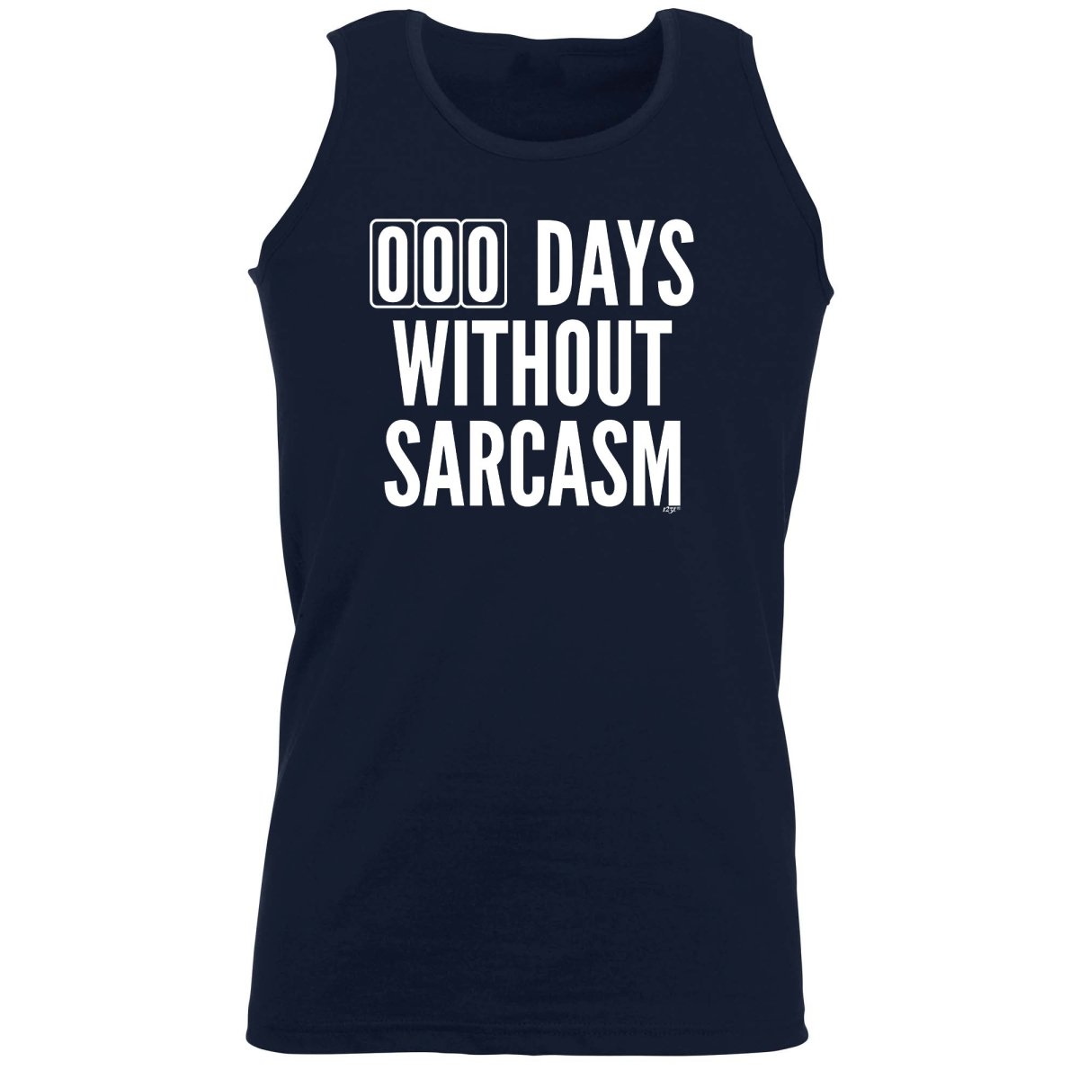 000 Days Without Sarcasm - Funny Novelty Vest Singlet Unisex Tank Top - 123t Australia | Funny T-Shirts Mugs Novelty Gifts