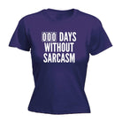 000 Days Without Sarcasm - Funny Novelty Womens T-Shirt T Shirt Tshirt - 123t Australia | Funny T-Shirts Mugs Novelty Gifts