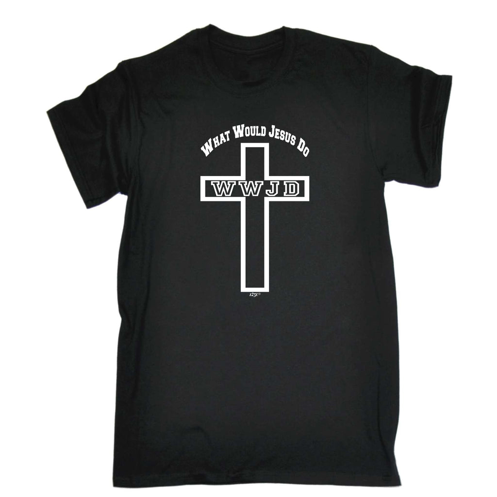 What Would Jesus Do Cross - Mens Funny T-Shirt Tshirts