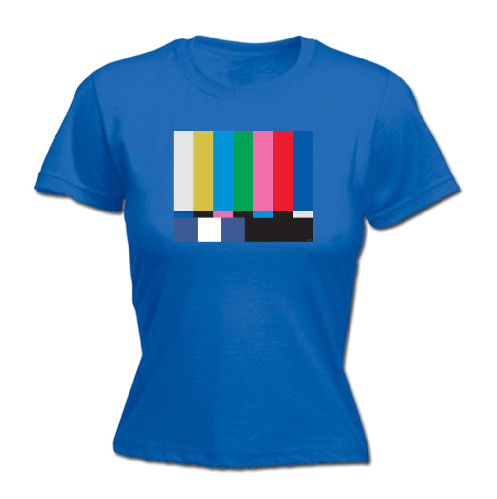 Tv Colour Test Screen - Funny Womens T-Shirt Tshirt