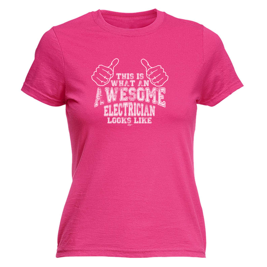 This Is What Awesome Electrician - Funny Womens T-Shirt Tshirt