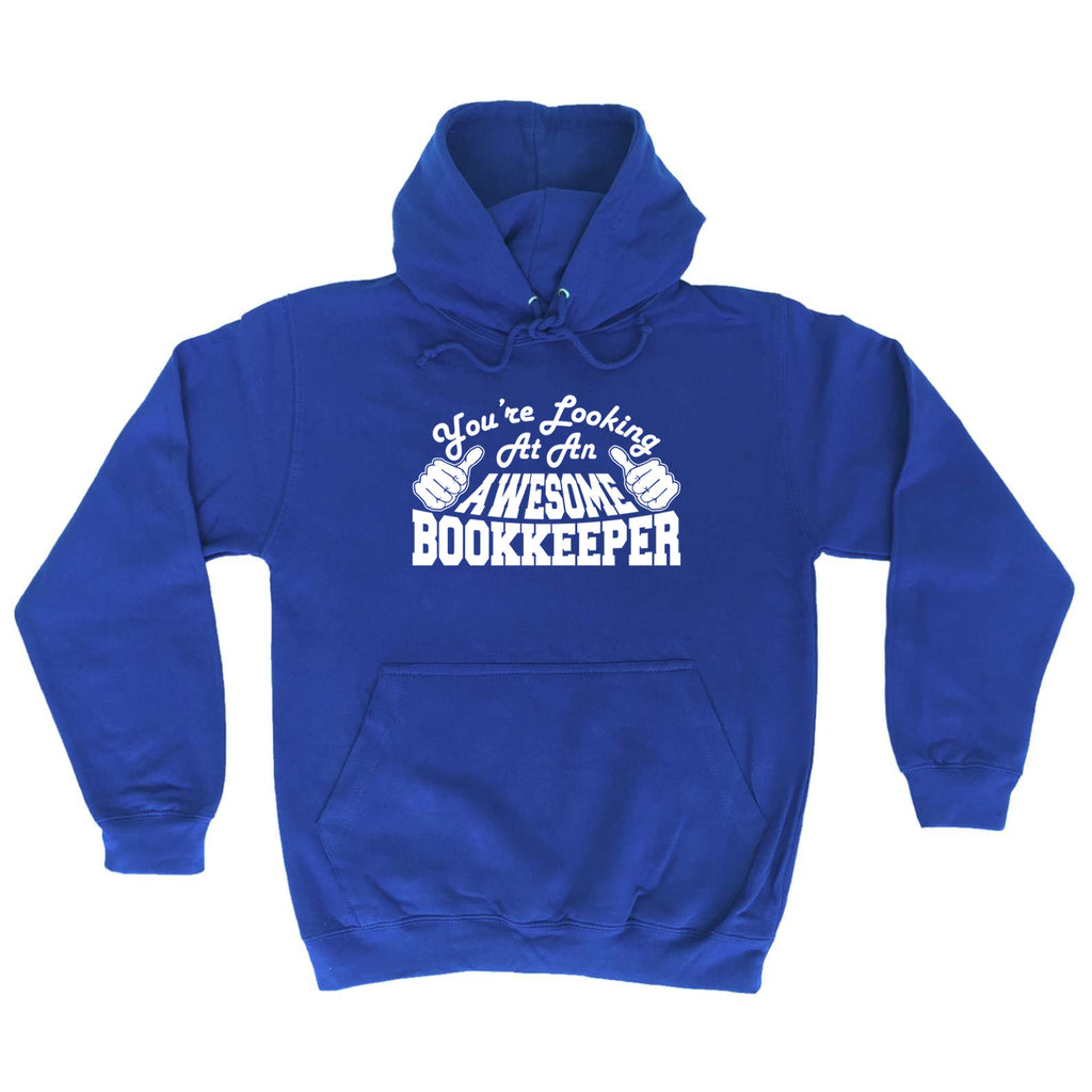 Youre Looking At An Awesome Bookkeeper - Funny Hoodies Hoodie