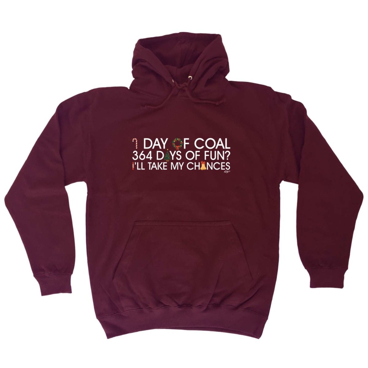 1 Day Of Coal Christmas - Funny Novelty Hoodies Hoodie - 123t Australia | Funny T-Shirts Mugs Novelty Gifts