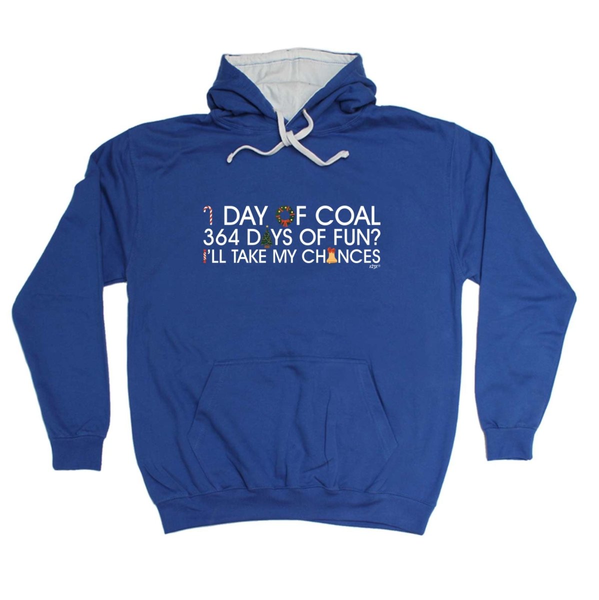 1 Day Of Coal Christmas - Funny Novelty Hoodies Hoodie - 123t Australia | Funny T-Shirts Mugs Novelty Gifts