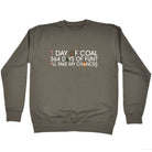 1 Day Of Coal Christmas - Funny Novelty Sweatshirt - 123t Australia | Funny T-Shirts Mugs Novelty Gifts