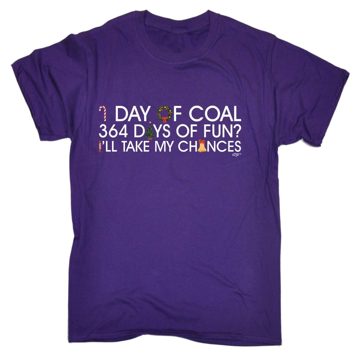 1 Day Of Coal Christmas - Mens Funny Novelty T-Shirt TShirt / T Shirt - 123t Australia | Funny T-Shirts Mugs Novelty Gifts