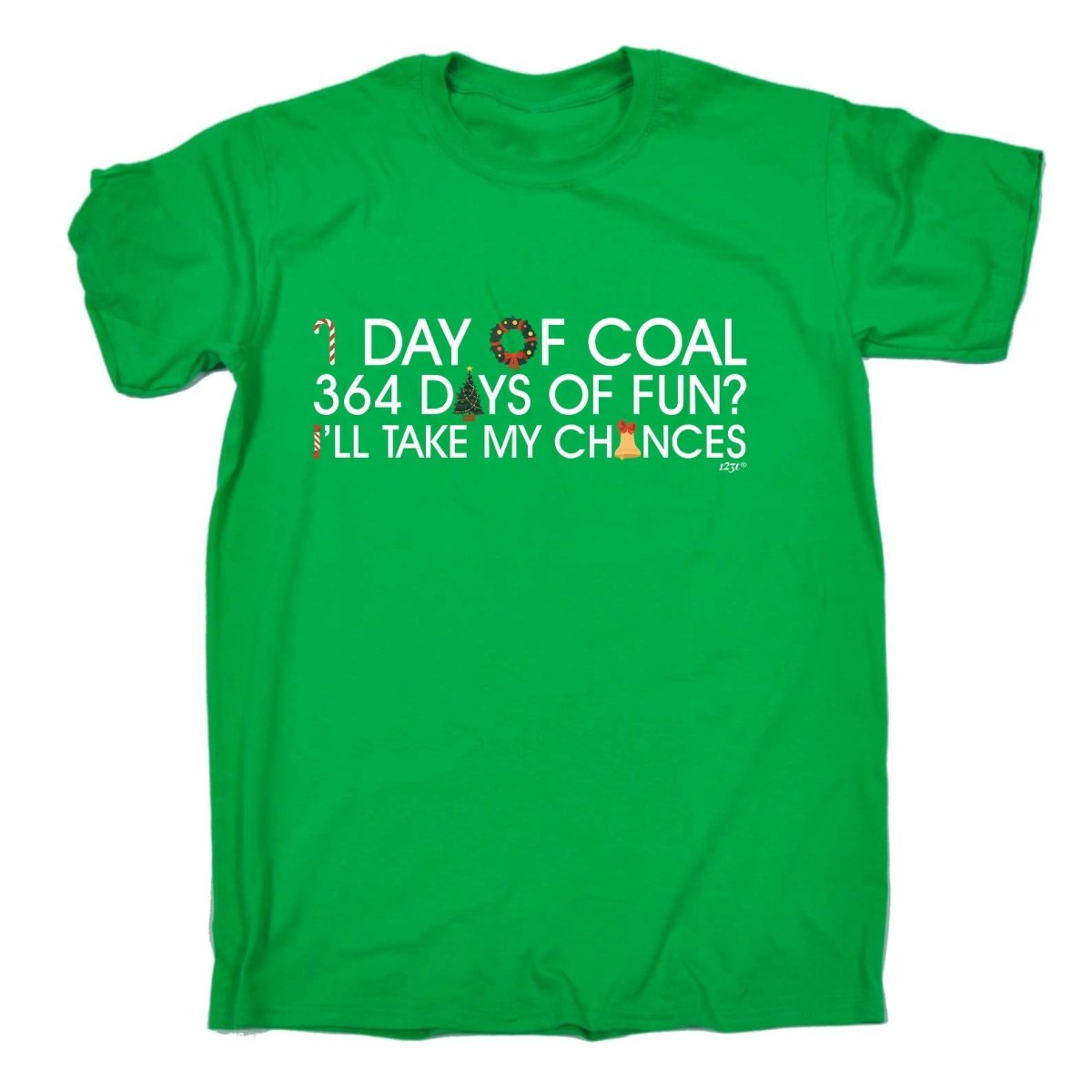 1 Day Of Coal Christmas - Mens Funny Novelty T-Shirt TShirt / T Shirt - 123t Australia | Funny T-Shirts Mugs Novelty Gifts