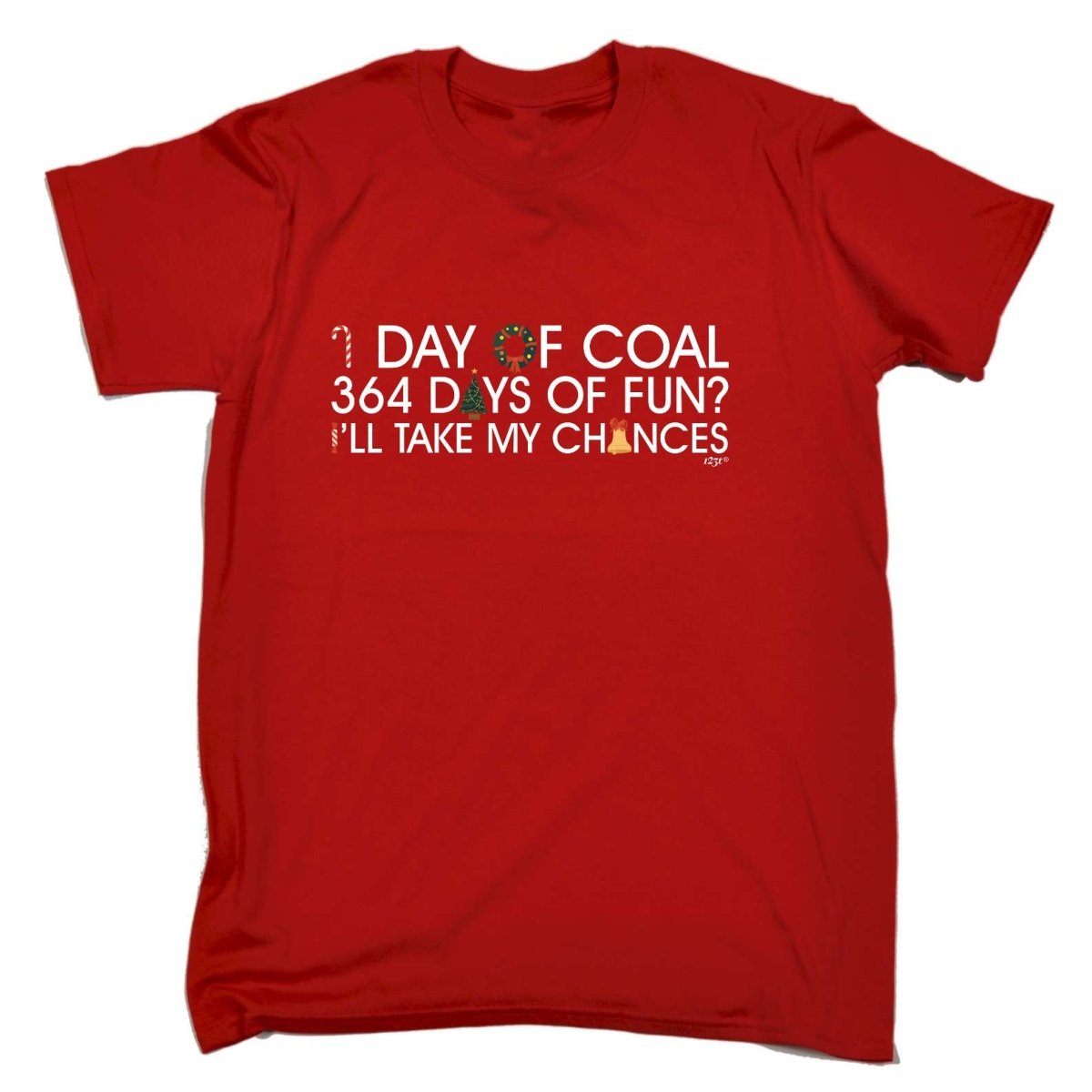 1 Day Of Coal Christmas - Mens Funny Novelty T-Shirt TShirt / T Shirt - 123t Australia | Funny T-Shirts Mugs Novelty Gifts