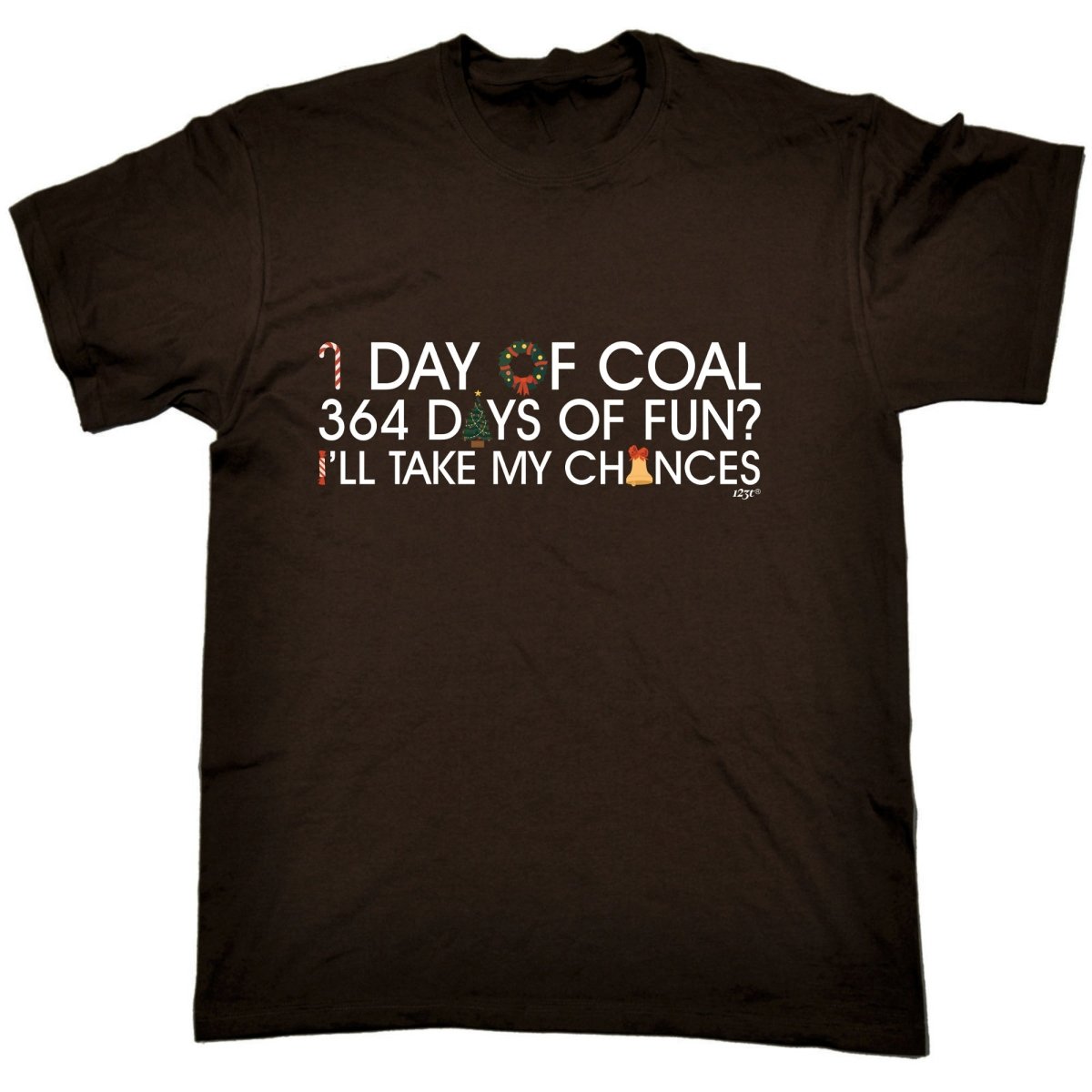 1 Day Of Coal Christmas - Mens Funny Novelty T-Shirt TShirt / T Shirt - 123t Australia | Funny T-Shirts Mugs Novelty Gifts