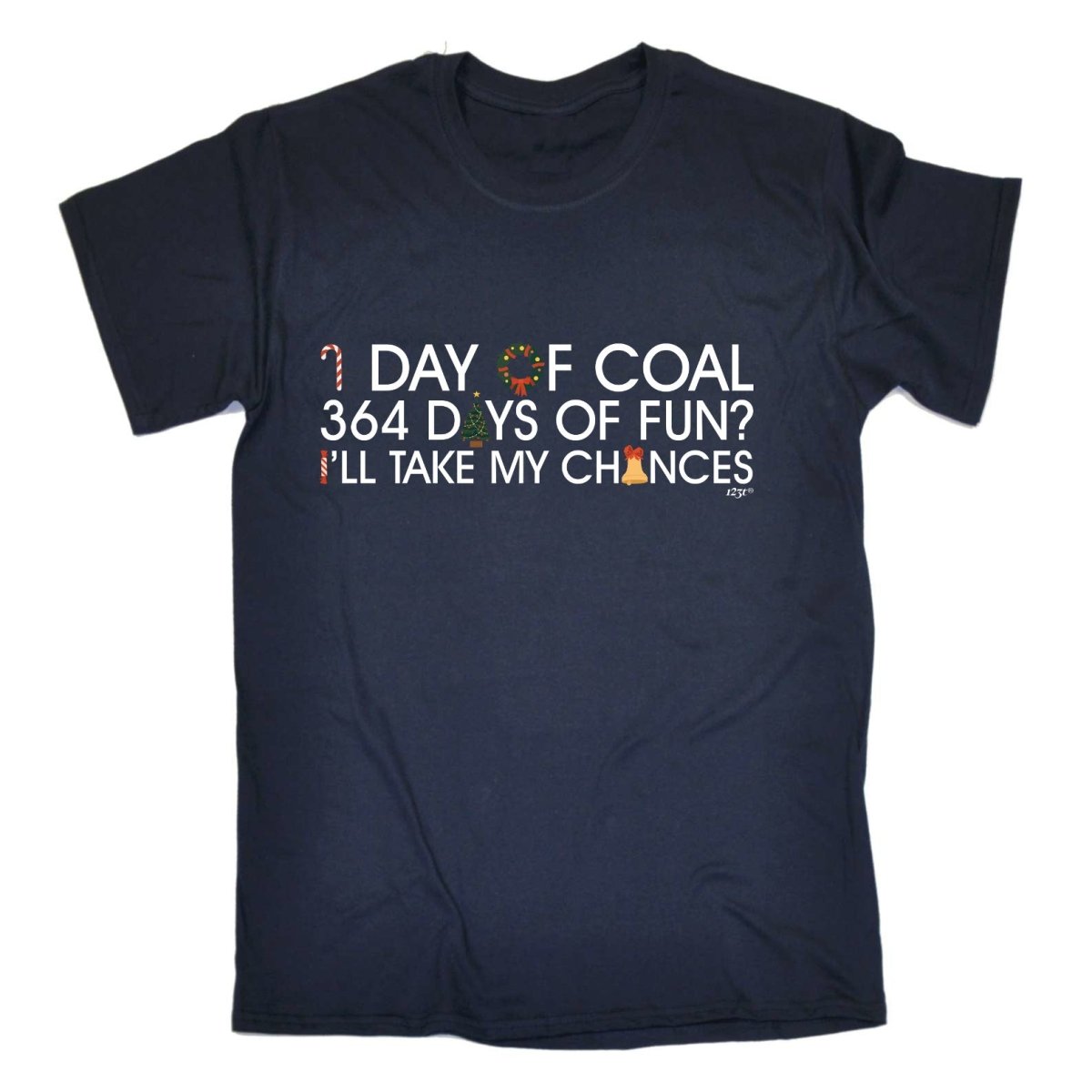 1 Day Of Coal Christmas - Mens Funny Novelty T-Shirt TShirt / T Shirt - 123t Australia | Funny T-Shirts Mugs Novelty Gifts