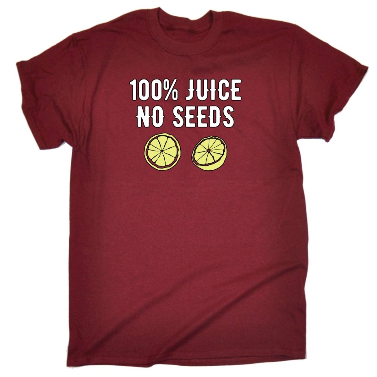 100 Percent Juice No Seeds - Mens Funny T-Shirt Tshirts - 123t Australia | Funny T-Shirts Mugs Novelty Gifts