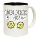 100 Percent Juice No Seeds Mug Cup - 123t Australia | Funny T-Shirts Mugs Novelty Gifts