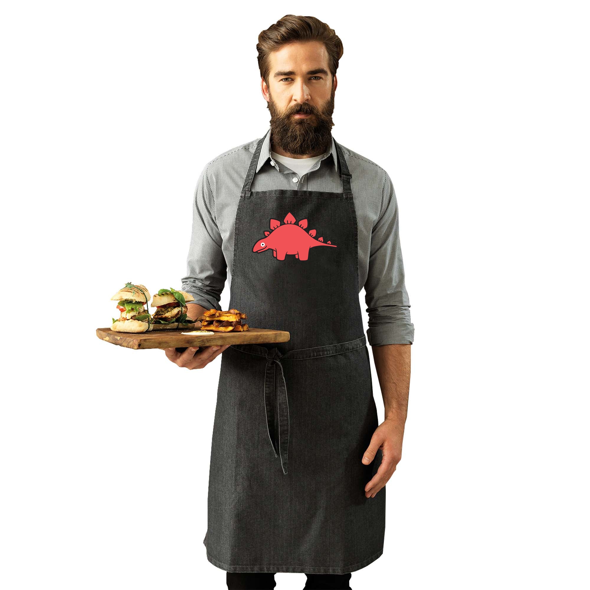 Dinosaur Stegasaurus Ani Mates - Funny Kitchen Apron