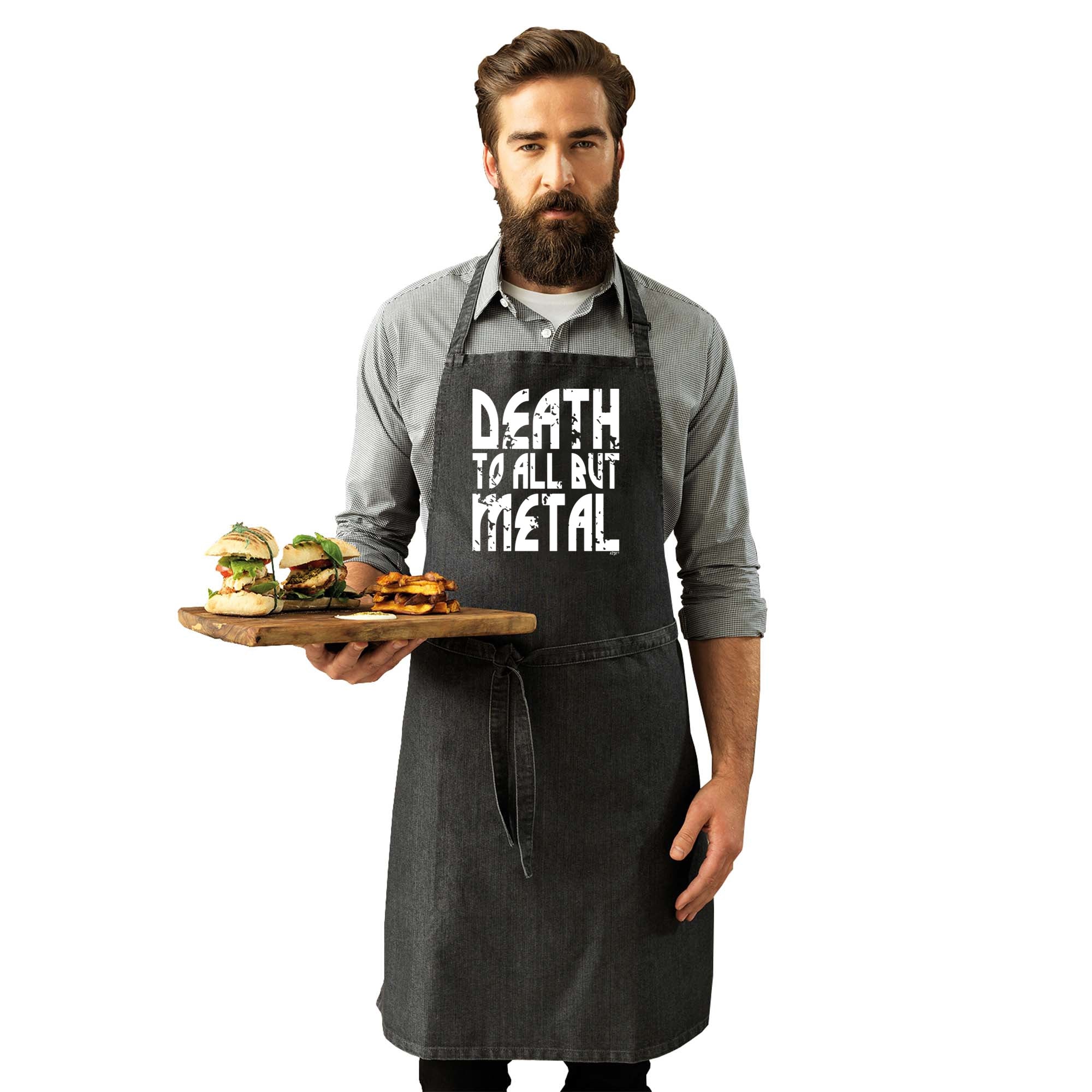 Death To All But Metal Music - Funny Kitchen Apron