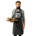 Frankie Says Relax Distress White - Funny Kitchen Apron