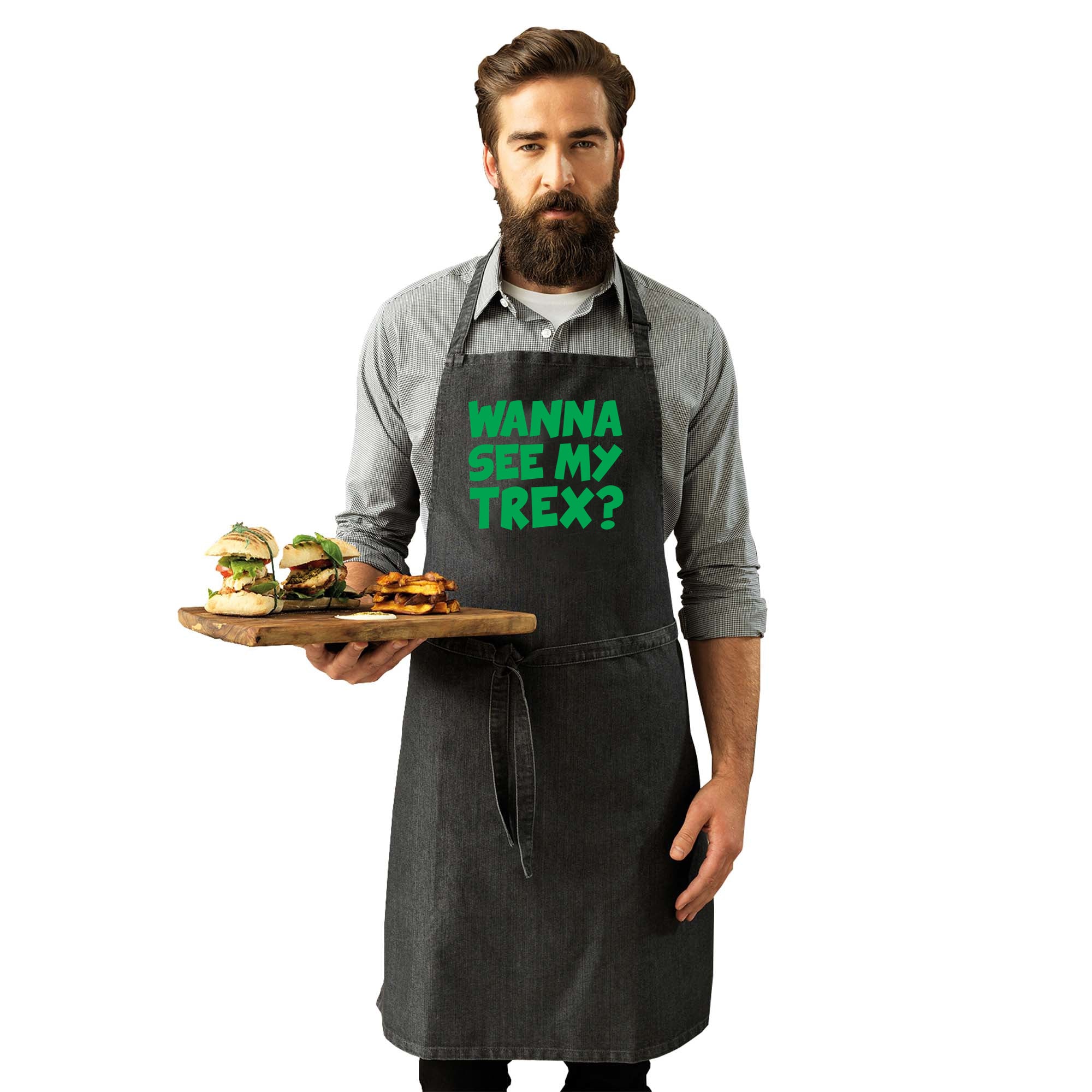 Wanna See My Trex Green - Funny Kitchen Apron