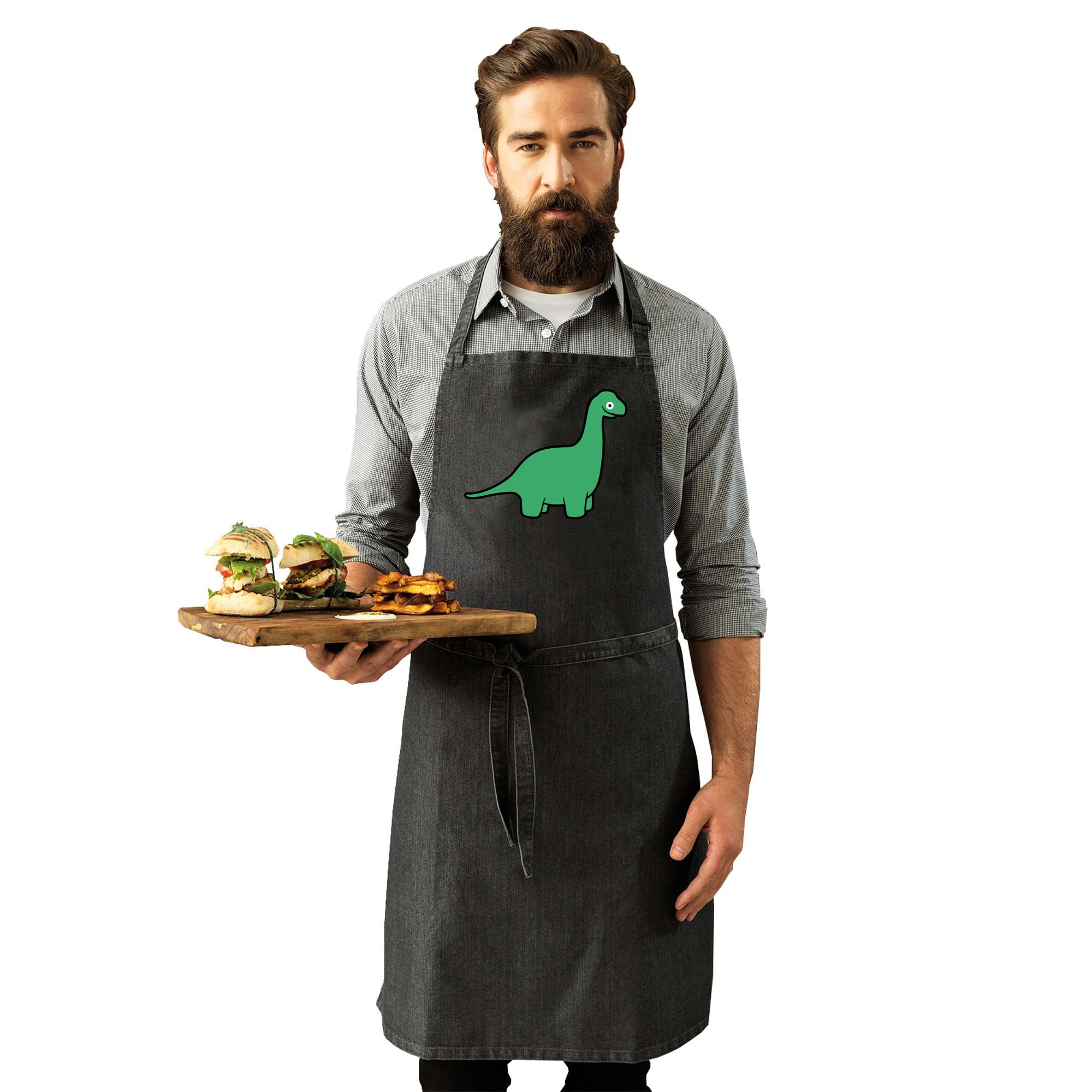 Dinosaur Brachiosaurus Ani Mates - Funny Kitchen Apron