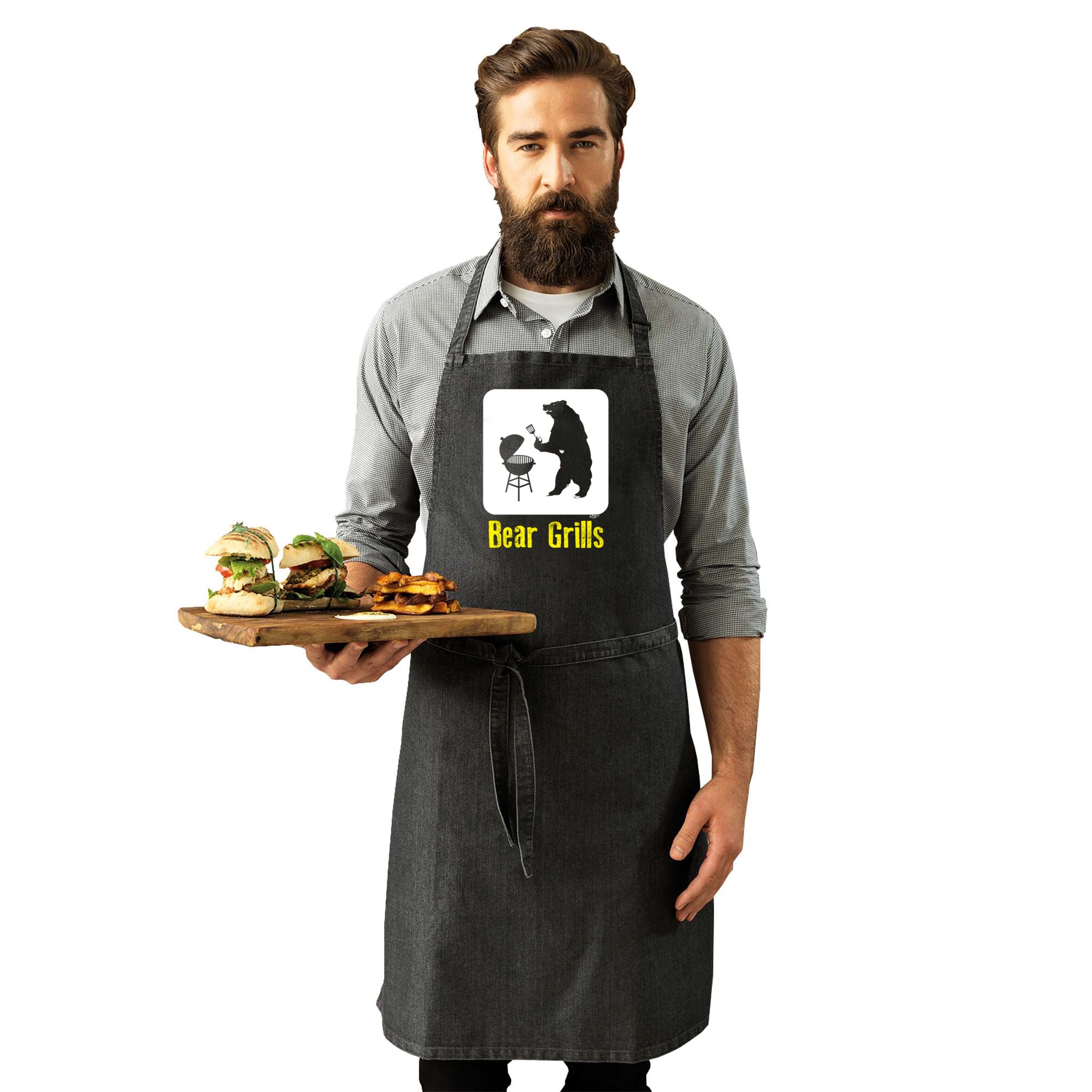 Bear Grills - Funny Kitchen Apron