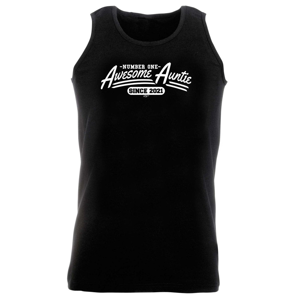 2021 Awesome Auntie Since - Funny Novelty Vest Singlet Unisex Tank Top - 123t Australia | Funny T-Shirts Mugs Novelty Gifts