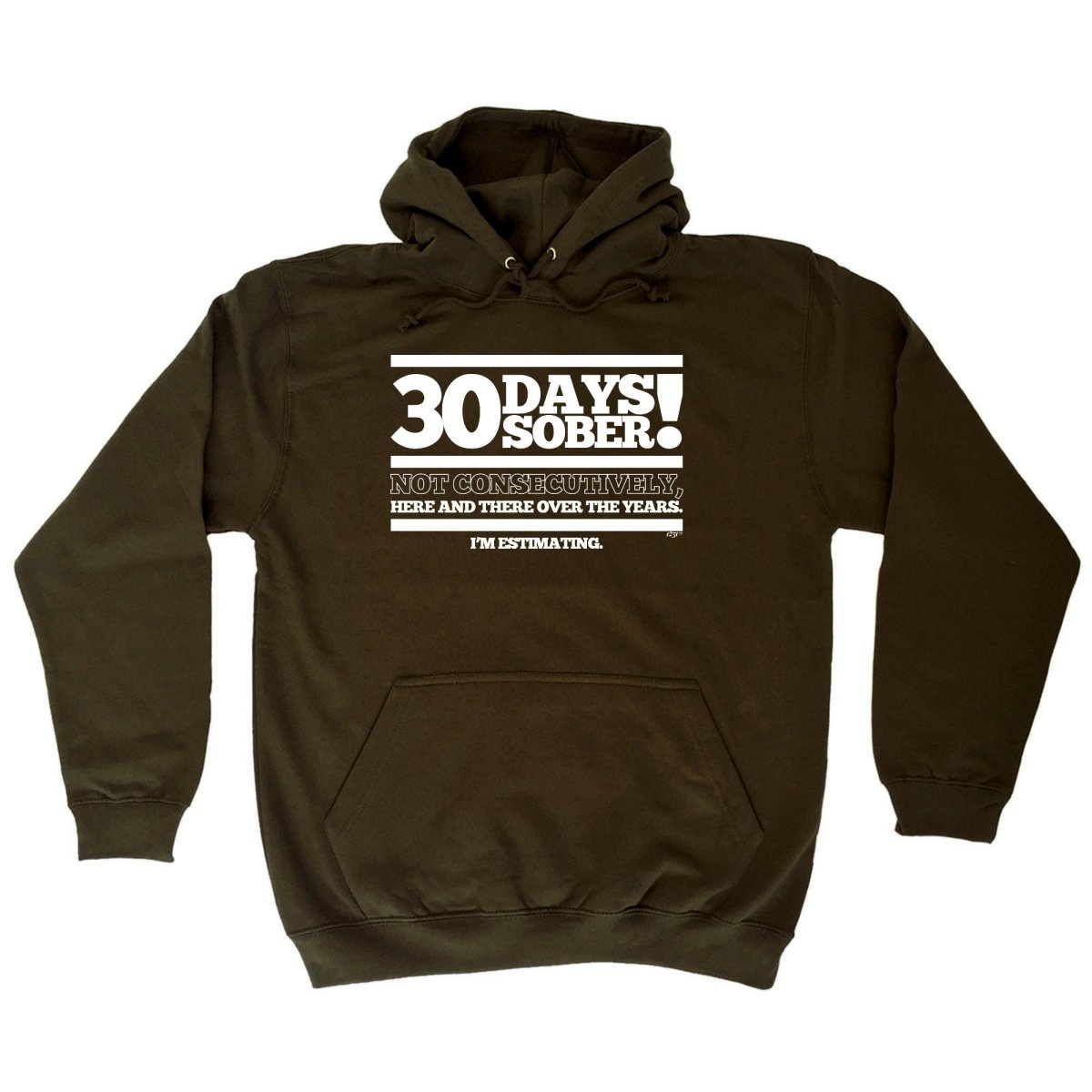 30 Days Sober - Funny Novelty Hoodies Hoodie - 123t Australia | Funny T-Shirts Mugs Novelty Gifts