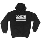 30 Days Sober - Funny Novelty Hoodies Hoodie - 123t Australia | Funny T-Shirts Mugs Novelty Gifts