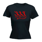 333 Only Half Evil - Funny Novelty Womens T-Shirt T Shirt Tshirt - 123t Australia | Funny T-Shirts Mugs Novelty Gifts