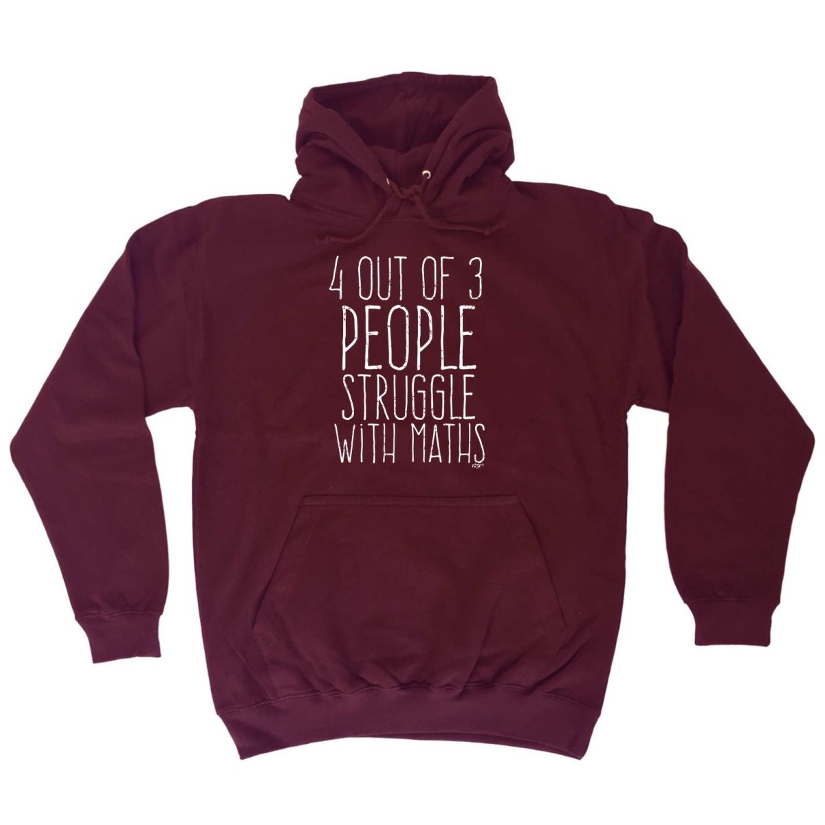 4 Out Of 3 People Struggle With Maths - Funny Novelty Hoodies Hoodie - 123t Australia | Funny T-Shirts Mugs Novelty Gifts