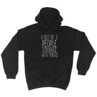 4 Out Of 3 People Struggle With Maths - Funny Novelty Hoodies Hoodie - 123t Australia | Funny T-Shirts Mugs Novelty Gifts