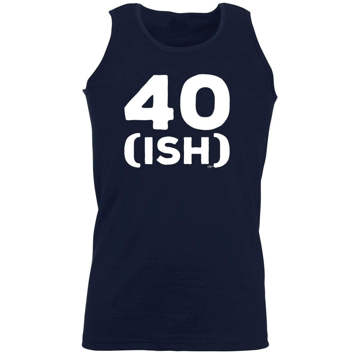 40 Ish Birthday Age - Funny Novelty Vest Singlet Unisex Tank Top - 123t Australia | Funny T-Shirts Mugs Novelty Gifts