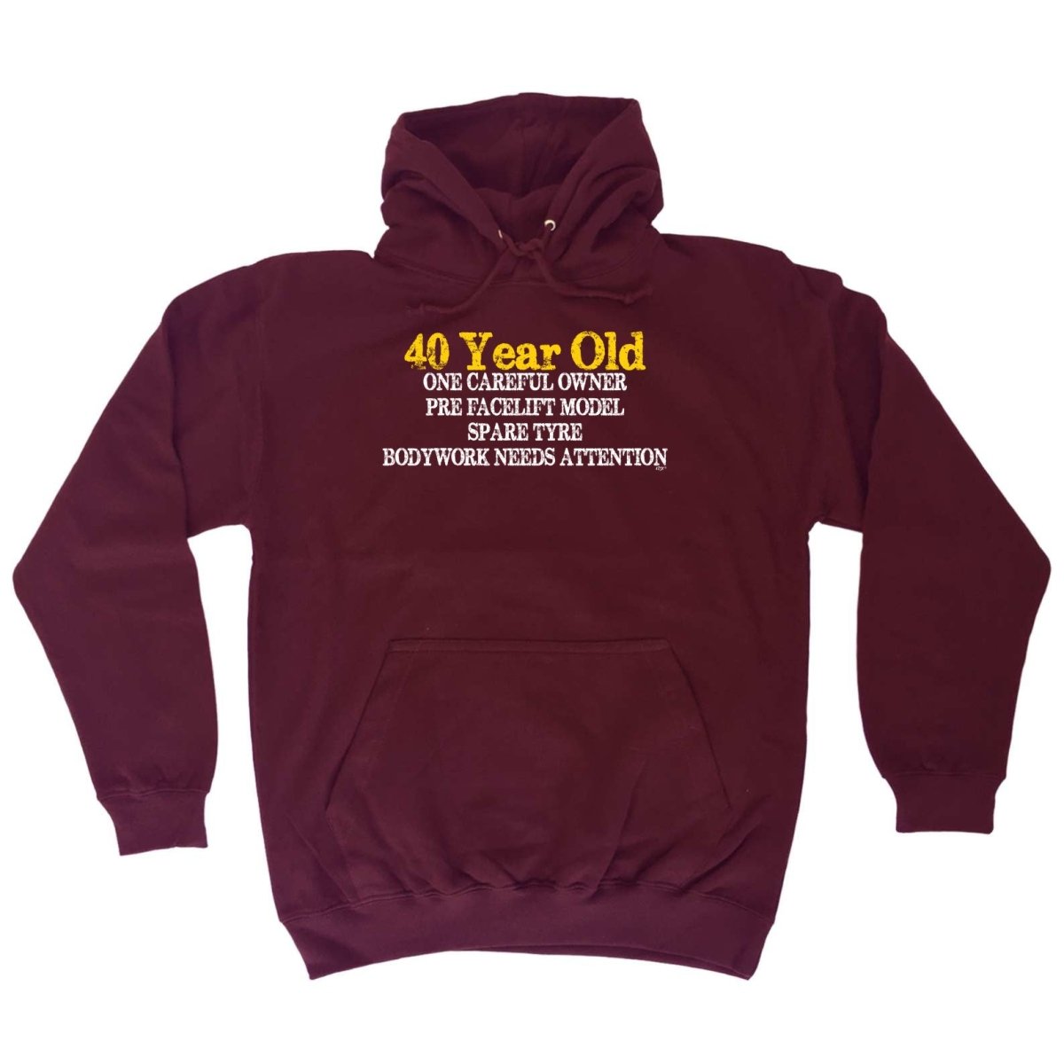 40 Year Old One Careful Owner Birthday Age - Funny Novelty Hoodies Hoodie - 123t Australia | Funny T-Shirts Mugs Novelty Gifts