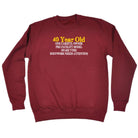 40 Year Old One Careful Owner Birthday Age - Funny Novelty Sweatshirt - 123t Australia | Funny T-Shirts Mugs Novelty Gifts