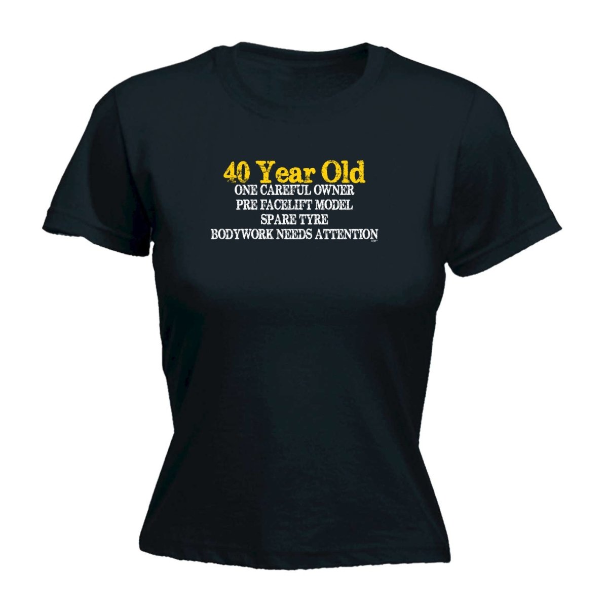 40 Year Old One Careful Owner Birthday Age - Funny Novelty Womens T-Shirt T Shirt Tshirt - 123t Australia | Funny T-Shirts Mugs Novelty Gifts