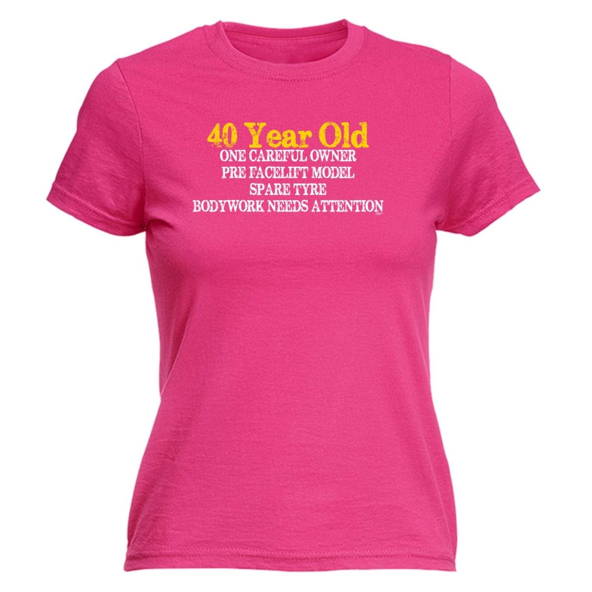 40 Year Old One Careful Owner Birthday Age - Funny Novelty Womens T-Shirt T Shirt Tshirt - 123t Australia | Funny T-Shirts Mugs Novelty Gifts