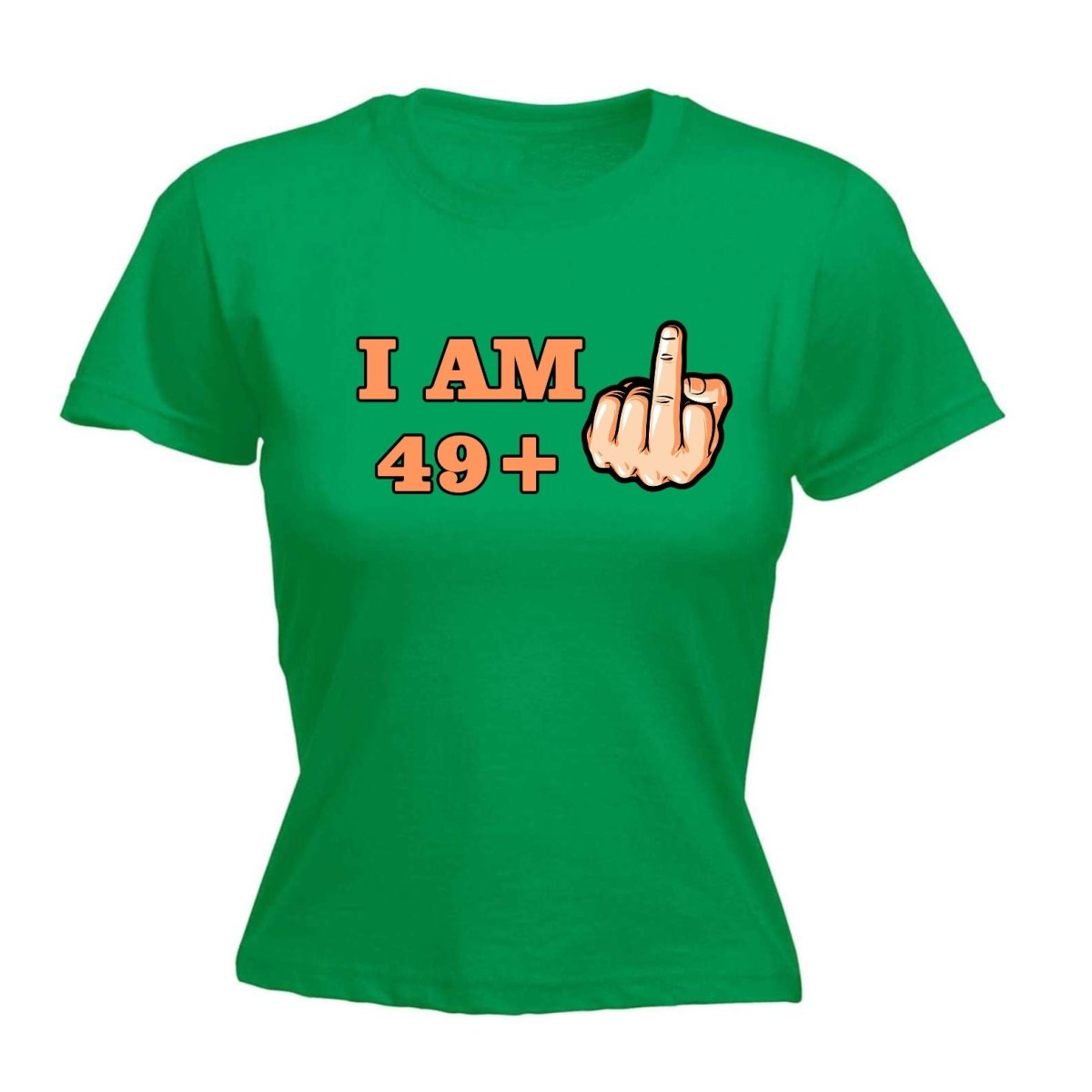 49 + 1 Middle Finger 50Th Age Birthday - Funny Womens T-Shirt Tshirt - 123t Australia | Funny T-Shirts Mugs Novelty Gifts