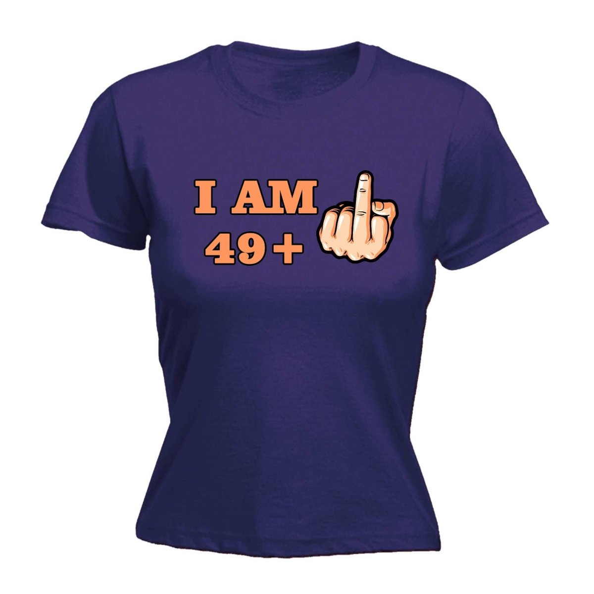 49 + 1 Middle Finger 50Th Age Birthday - Funny Womens T-Shirt Tshirt - 123t Australia | Funny T-Shirts Mugs Novelty Gifts