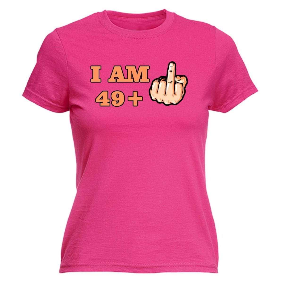 49 + 1 Middle Finger 50Th Age Birthday - Funny Womens T-Shirt Tshirt - 123t Australia | Funny T-Shirts Mugs Novelty Gifts