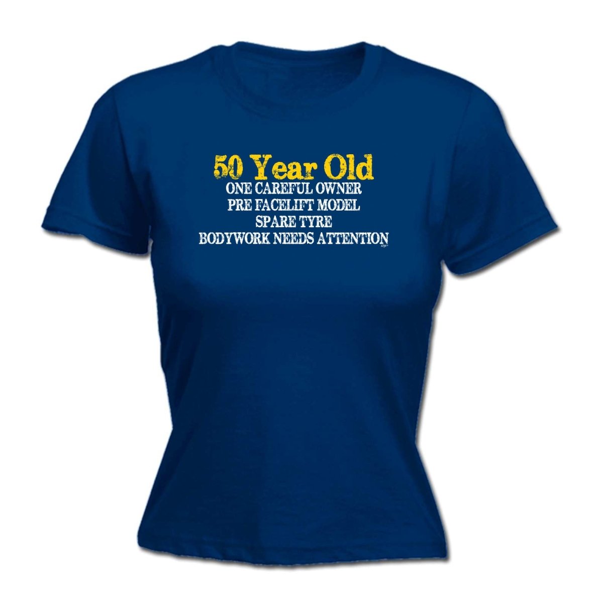 50 Year Old One Careful Owner Birthday Age - Funny Novelty Womens T-Shirt T Shirt Tshirt - 123t Australia | Funny T-Shirts Mugs Novelty Gifts