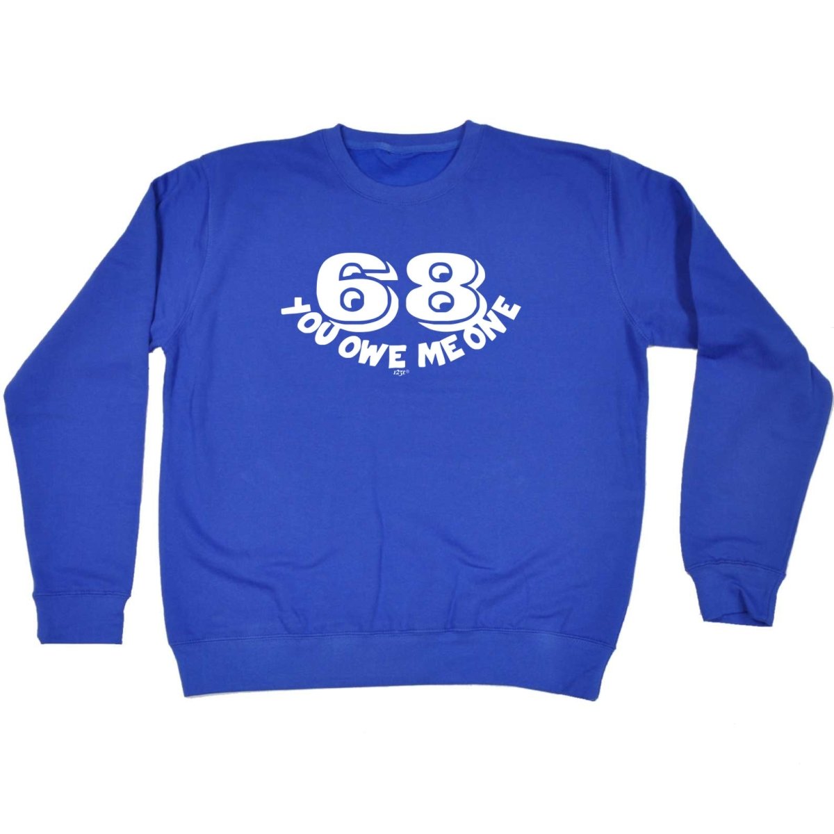 68 You Owe Me One - Funny Novelty Sweatshirt - 123t Australia | Funny T-Shirts Mugs Novelty Gifts