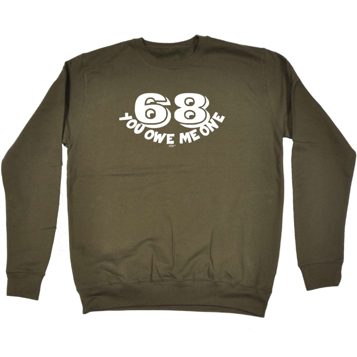 68 You Owe Me One - Funny Novelty Sweatshirt - 123t Australia | Funny T-Shirts Mugs Novelty Gifts