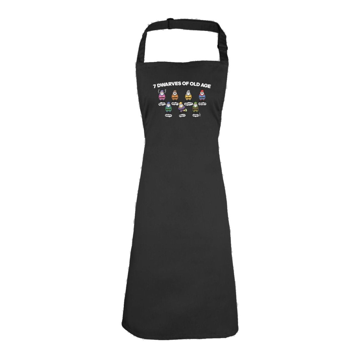 7 Dwarves Of Old Age - Funny Novelty Kitchen Adult Apron - 123t Australia | Funny T-Shirts Mugs Novelty Gifts