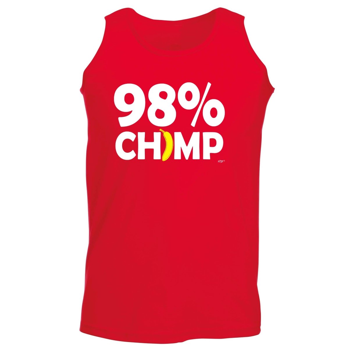 98 Percent Chimp - Funny Novelty Vest Singlet Unisex Tank Top - 123t Australia | Funny T-Shirts Mugs Novelty Gifts